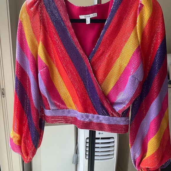 OLIVIA RUBIN Multicolor Striped Blouse - Picture 1 of 1